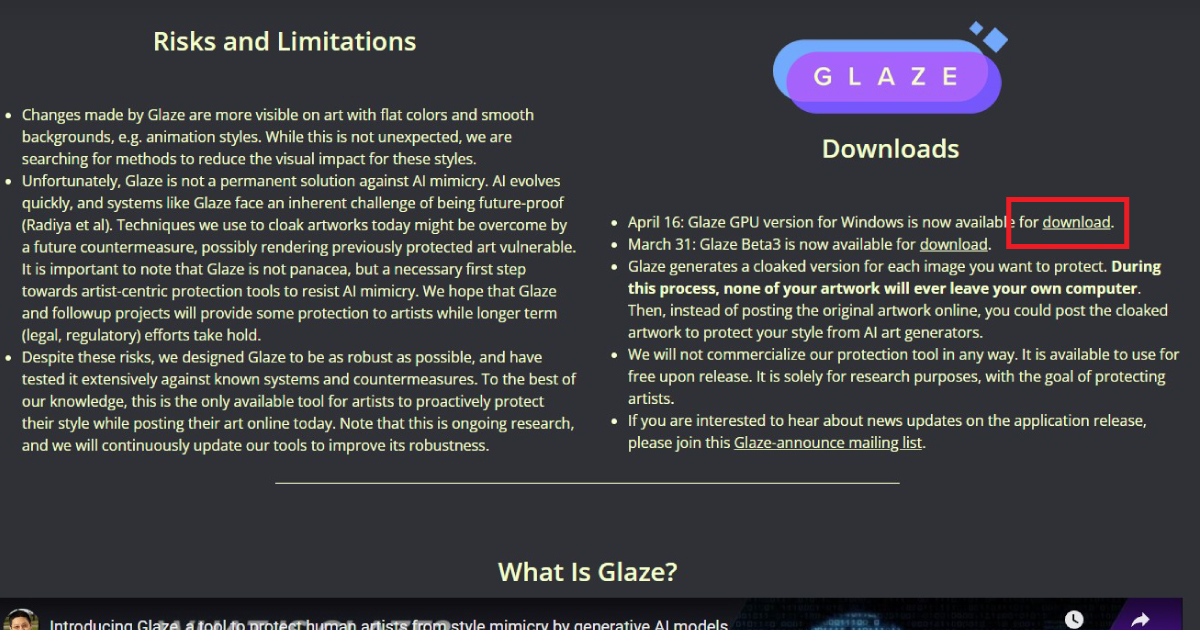 画像生成AIの学習を回避する無償アプリ「Glaze」でイラストを守る方法｜スタジオ・ボウズ